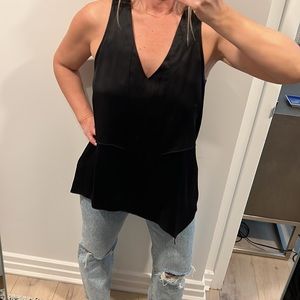 Rag and Bone Silk Asymmetrical Tank